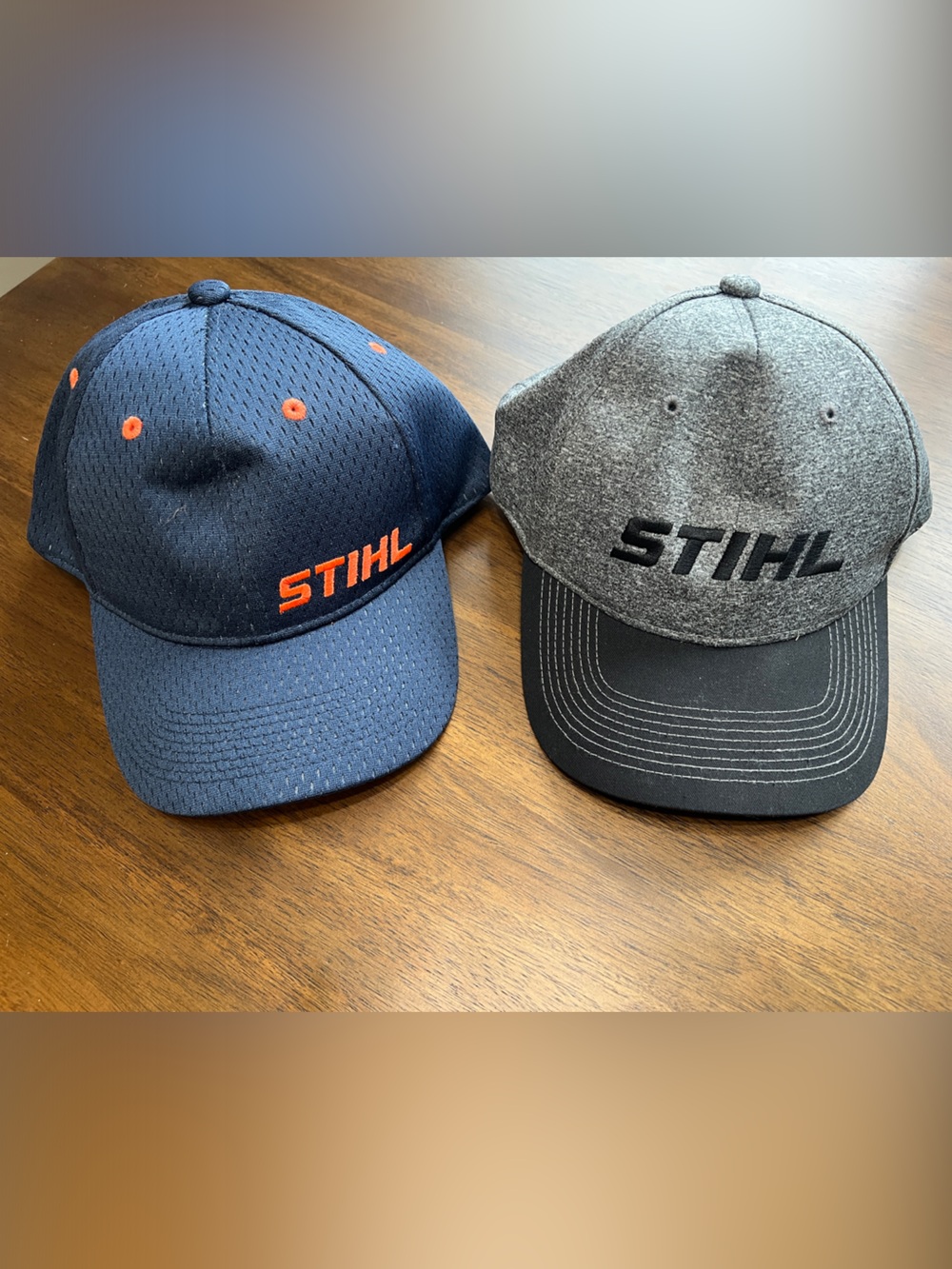 STIHL Ball Caps - Navy & Gray. NWOT